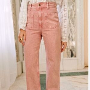 Sézane 70’s Trousers Rose Denim